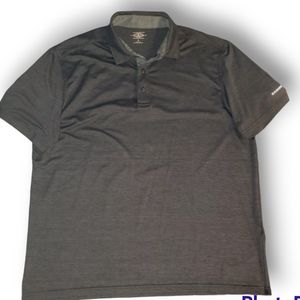 G.h. Bass & Co. Mens Dress Shirt Large Grey Polesyer Spandex Quality American Wo